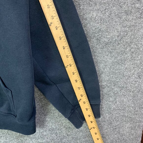 Carhartt Hoodie Mens Large Blue Original‎ Fit Fleece Sweatshirt Work Wear - Picture 10 of 14